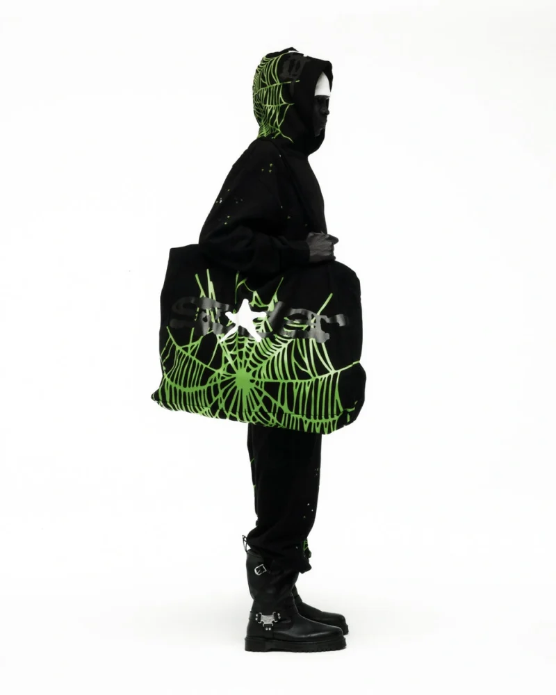 Sp5der Black Heavy Web Tote Bag 3
