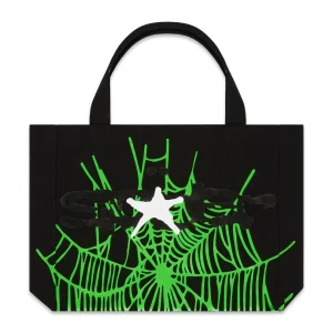 Sp5der Black Heavy Web Tote Bag