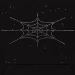 Sp5der Black Rhinestone Silk Hoodie 12