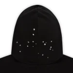Sp5der Black Rhinestone Silk Hoodie 13