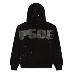Sp5der Black Rhinestone Silk Hoodie