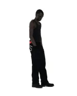 Sp5der Black Rivet Denim Sweatpant 1