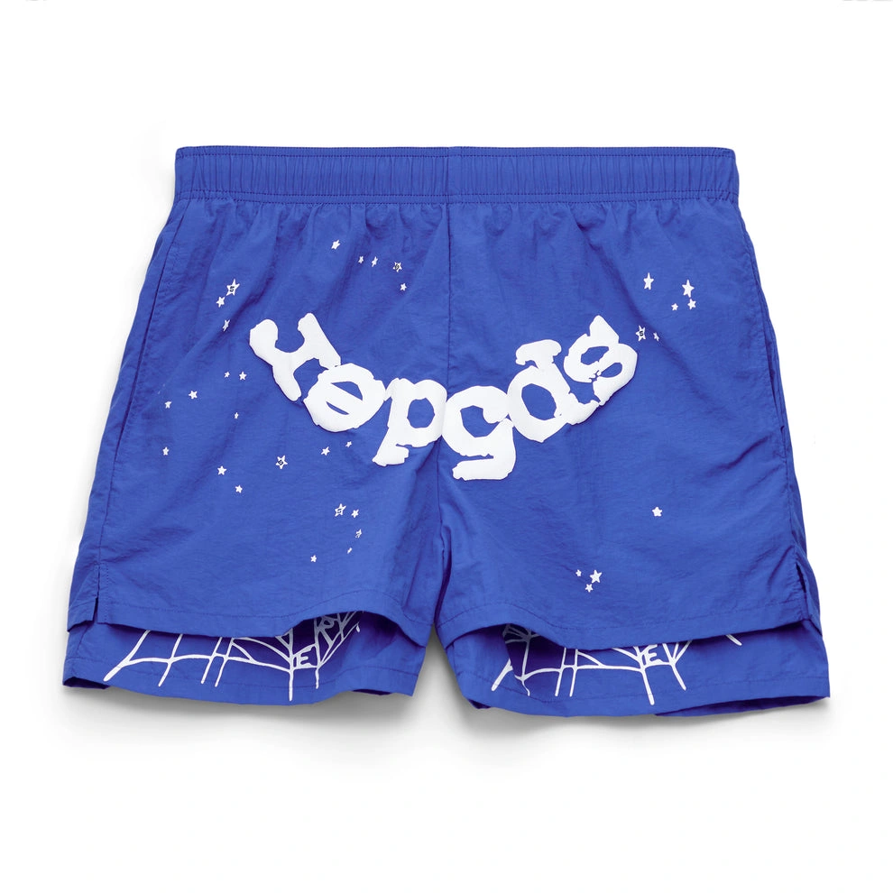 Sp5der Blue Og Web V2 Double Layer Short