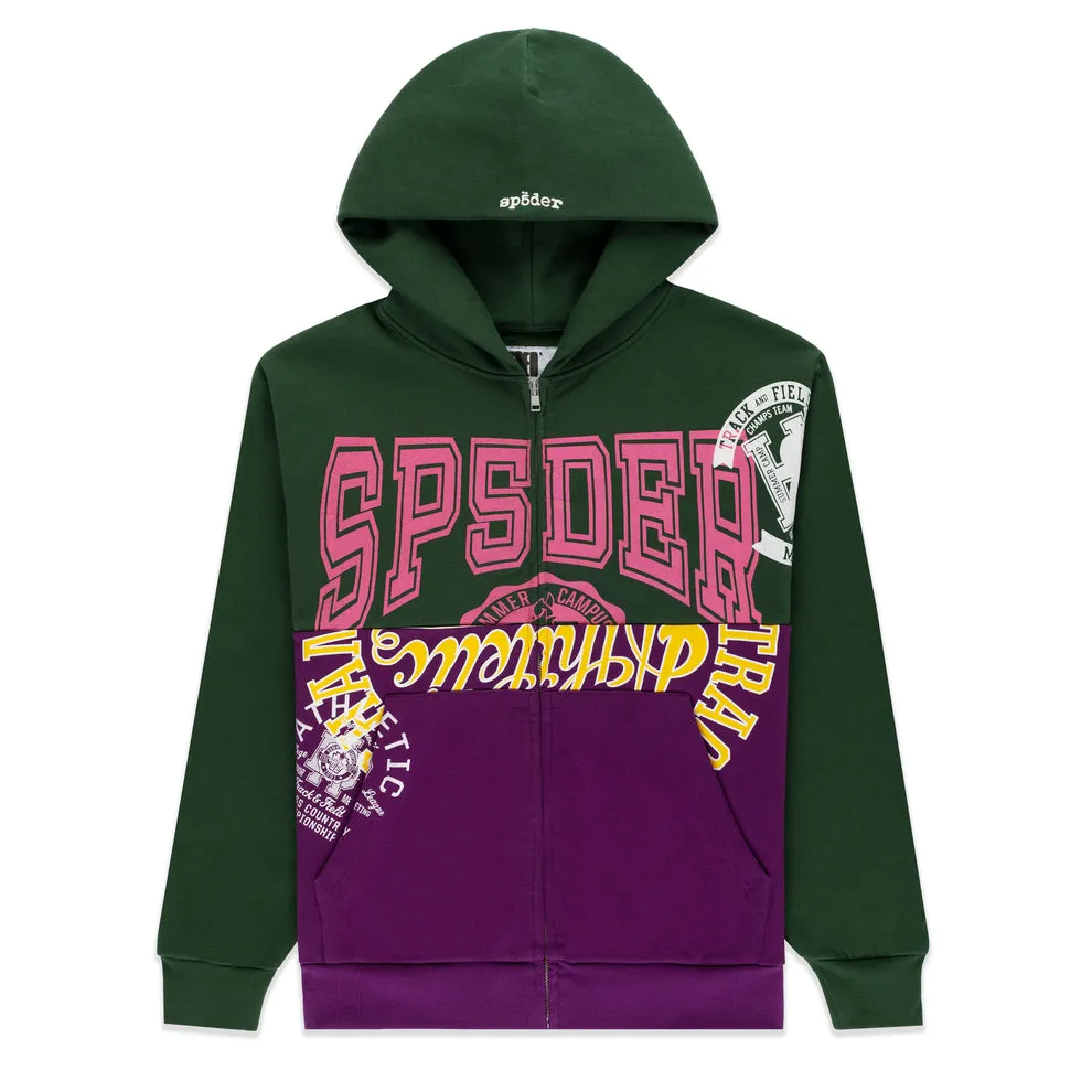 Sp5der Campers Field Zip Up Hoodie Sp5der Campers Field Zip Up Hoodie