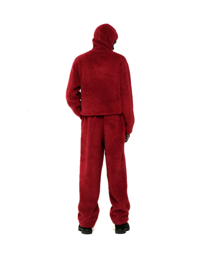 Sp5der Cardinal Teddy Fleece ZIP Up Hoodie 4