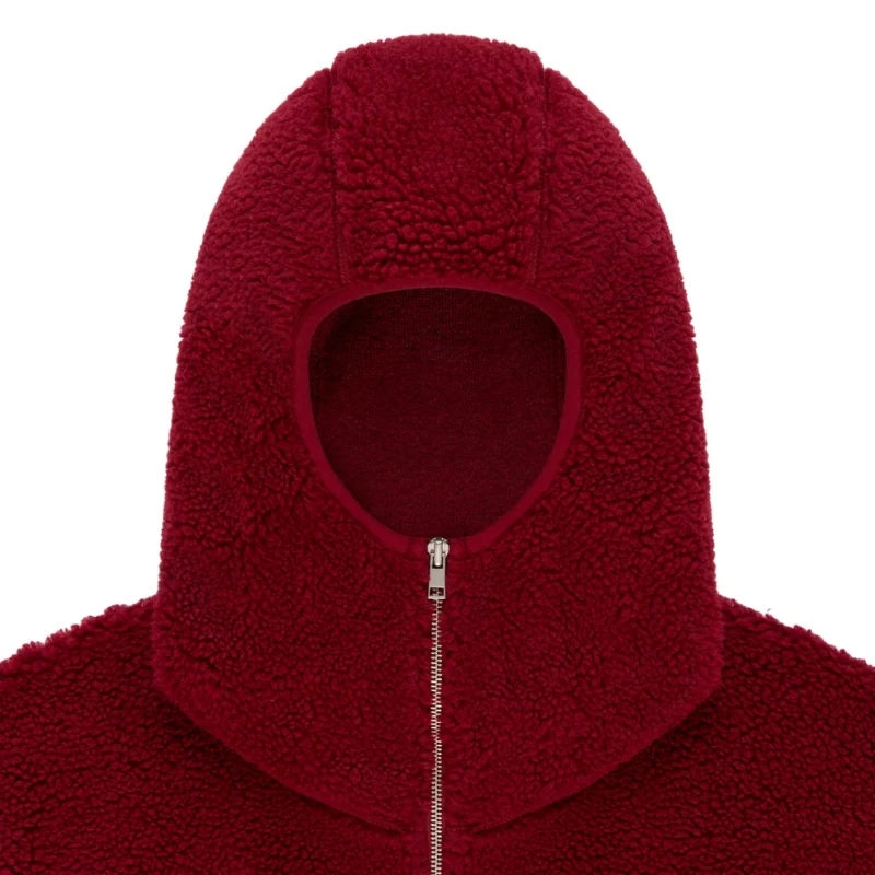 Sp5der Cardinal Teddy Fleece ZIP Up Hoodie 8