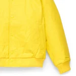 Sp5der Debossed Web Leather Yellow Jacket 5