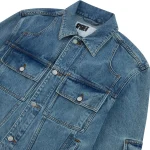 Sp5der Denim V3 Truck Light Wash Jacket 10