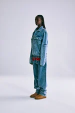 Sp5der Denim V3 Truck Light Wash Jacket 2