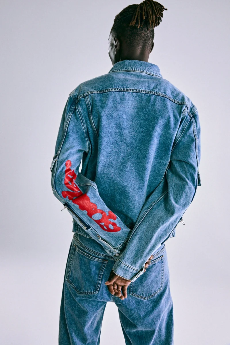 Sp5der Denim V3 Truck Light Wash Jacket 5