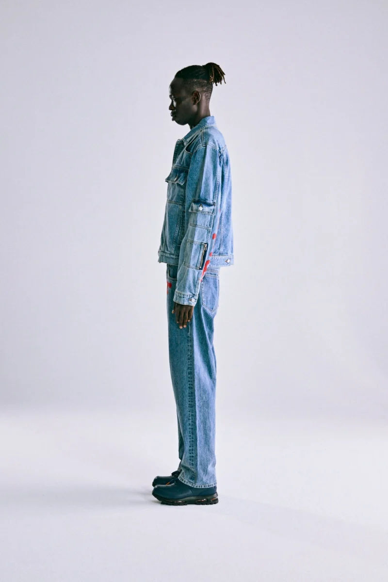 Sp5der Denim V3 Truck Light Wash Jacket 7