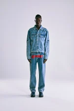 Sp5der Denim V3 Truck Light Wash Jacket 8