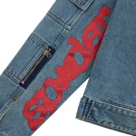 Sp5der Denim V3 Truck Light Wash Jacket 9