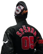 Sp5der District V Varsity Black Jacket 2