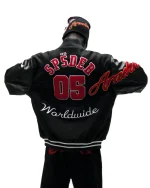 Sp5der District V Varsity Black Jacket 4