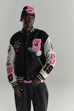 Sp5der Division 5 Varsity Black Jacket 1