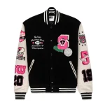Sp5der Division 5 Varsity Black Jacket