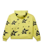 Sp5der Double Layer 5star Zip Yellow Hoodie 1