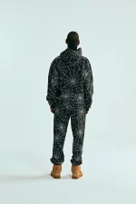 Sp5der Embroidered Aop Black Hoodie 3