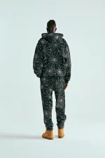 Sp5der Embroidered Aop Black Hoodie 4