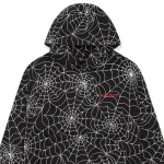 Sp5der Embroidered Aop Black Hoodie 8