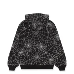 Sp5der Embroidered Aop Black Hoodie 9