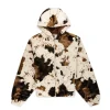 Sp5der Faux Fur Cow Print Jacket