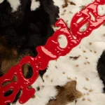 Sp5der Faux Fur Cow Print Jacket 13