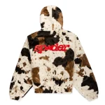 Sp5der Faux Fur Cow Print Jacket 15