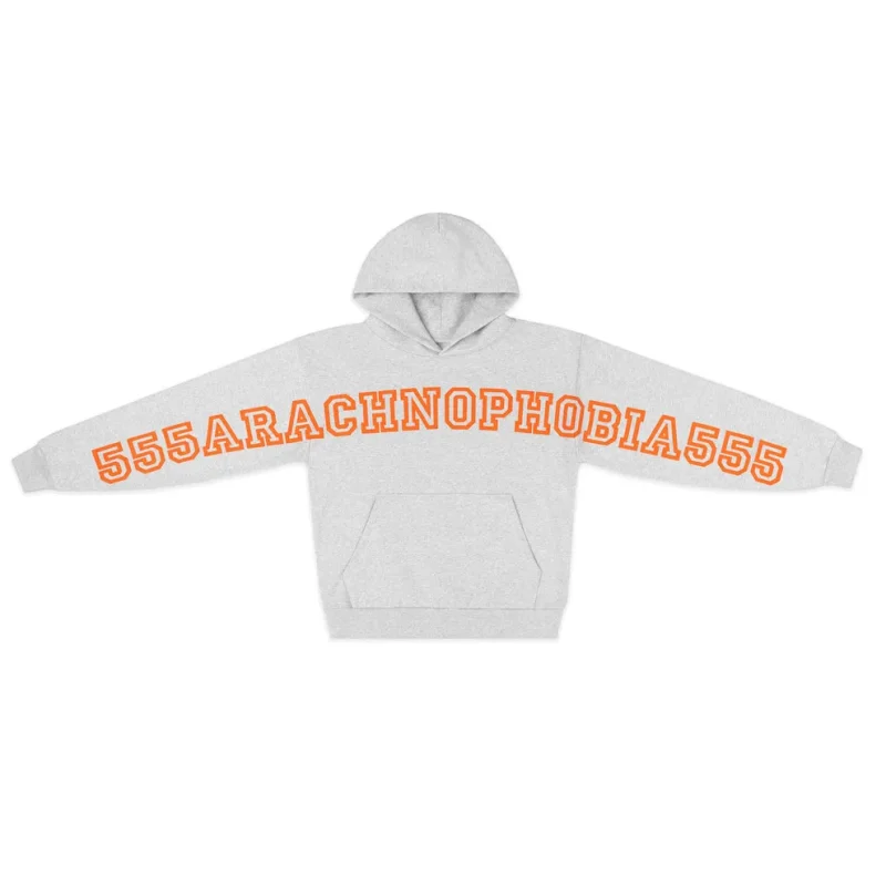 Sp5der Heather Grey Arach Hoodie 10