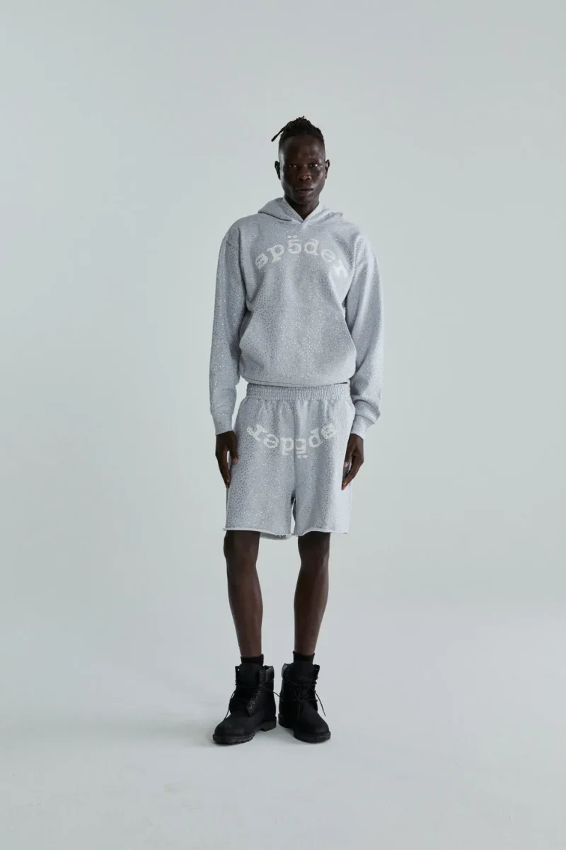 Sp5der Heather Grey Vvs Hoodie 7
