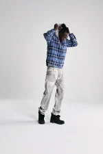 Sp5der Hooded Zip Flannel Shirt Jacket 5