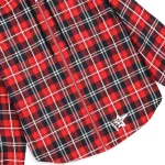 Sp5der Hooded Zip Flannel Shirt Red Jacket 8