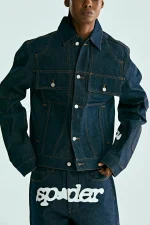 Sp5der Indigo Denim V3 Truck Jacket 1