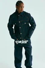 Sp5der Indigo Denim V3 Truck Jacket 6