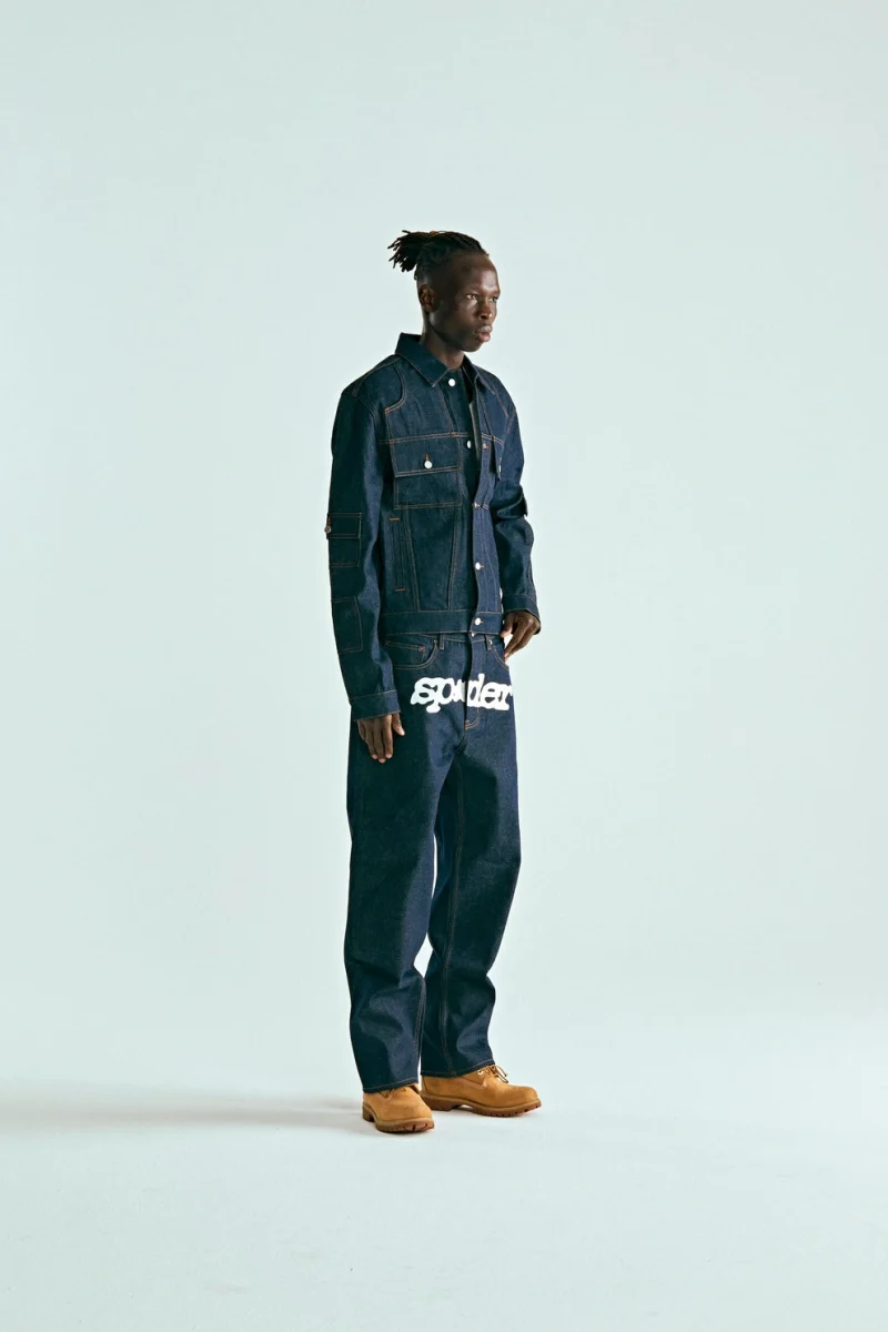 Sp5der Indigo Denim V3 Truck Jacket 7