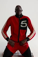 Sp5der Knit 5 Track Red Jacket 2