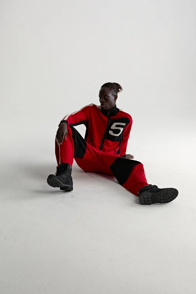 Sp5der Knit 5 Track Red Jacket 3