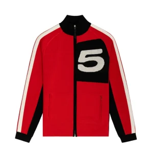 Sp5der Knit 5 Track Red Jacket