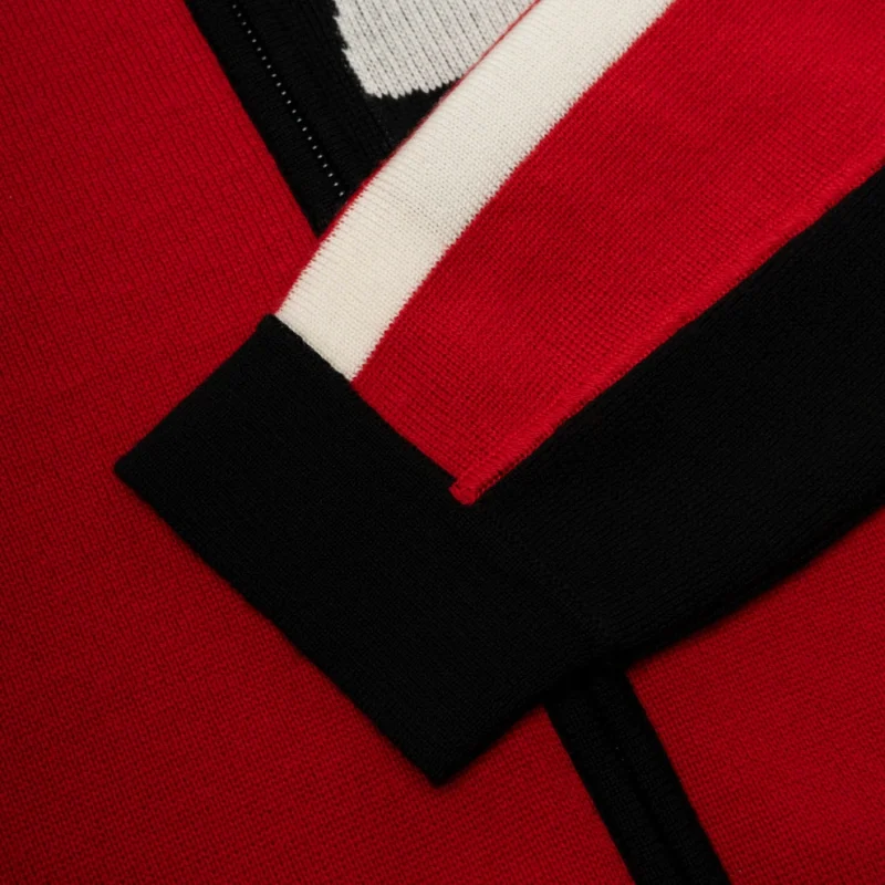 Sp5der Knit 5 Track Red Jacket 5