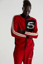 Sp5der Knit 5 Track Red Jacket 6