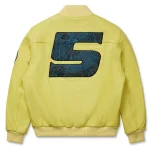 Sp5der Leather Logo Bomber Jacket 2