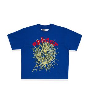 Sp5der Legacy Logo Hw Neavy Blue Tee 1