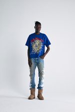 Sp5der Legacy Logo Hw Neavy Blue Tee 2