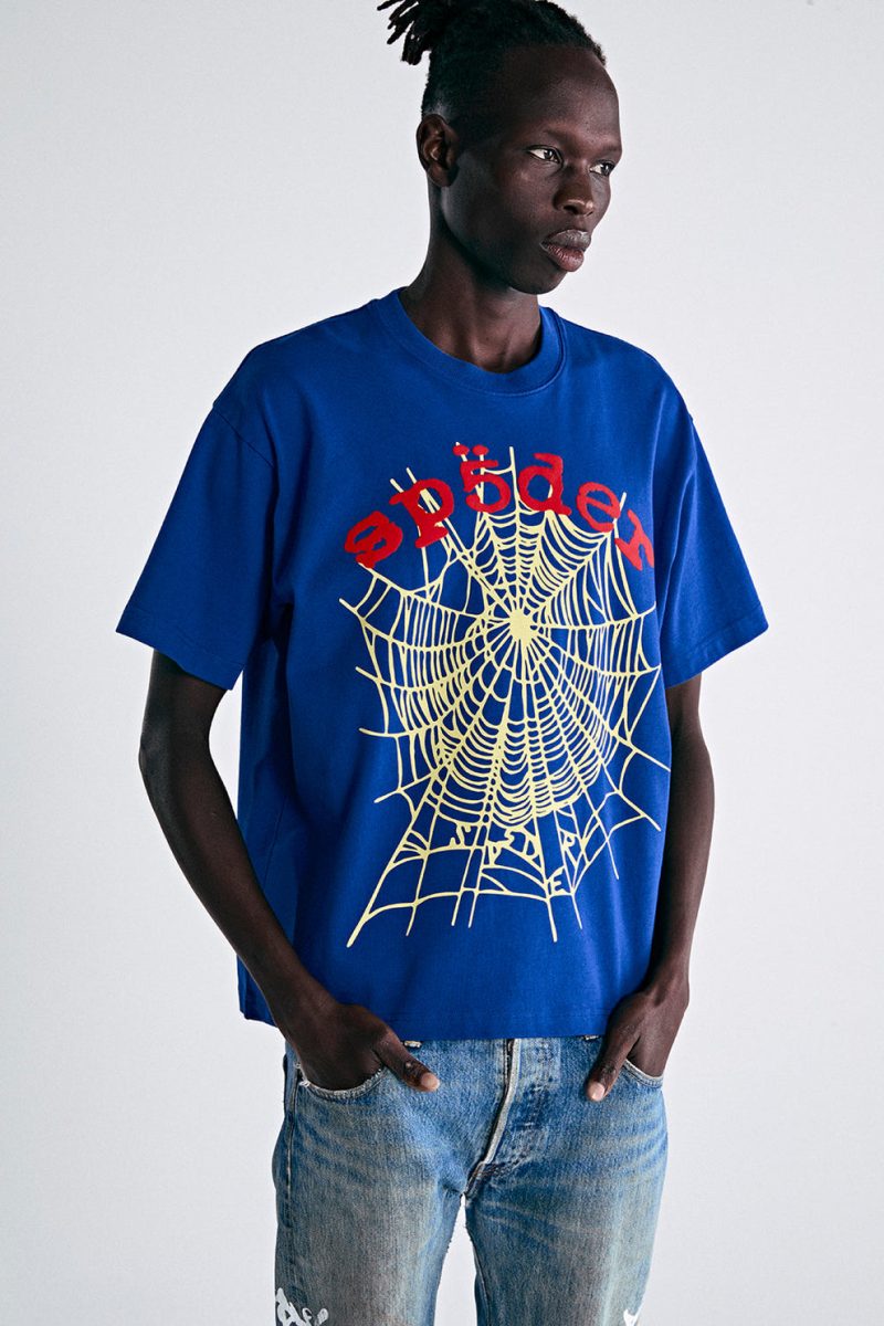 Sp5der Legacy Logo Hw Neavy Blue Tee 3