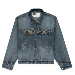 Sp5der Light Blue Wash Denim Work Jacket