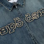 Sp5der Light Blue Wash Denim Work Jacket 4