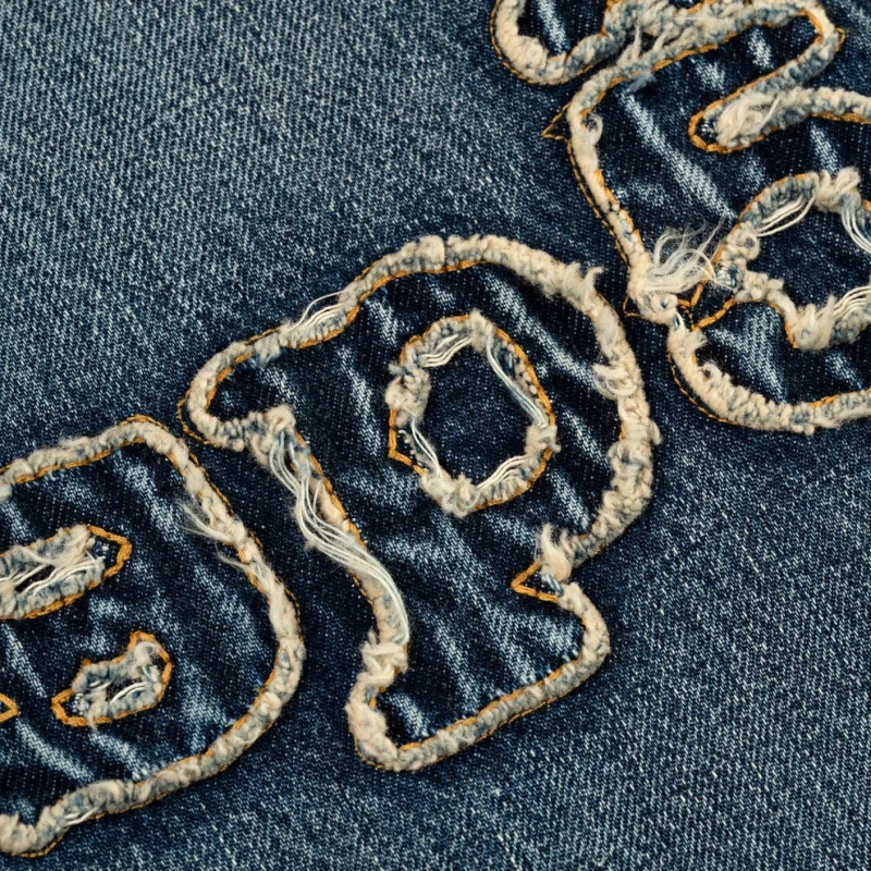 Sp5der Light Blue Wash Denim Work Jacket 5