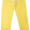 Sp5der Logo Print Yellow Sweatpant