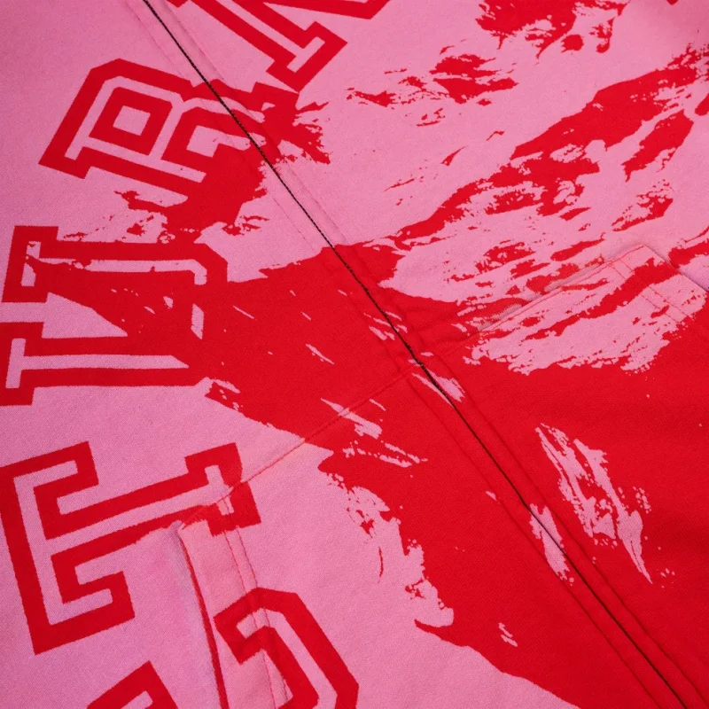 Sp5der Nocturnal Zip Red Hoodie 11